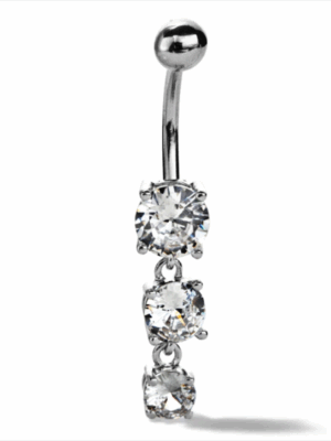 DANGLING BELLY RING (silver)