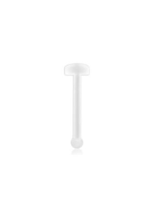 Clear Nose Retainer Stud (20g)