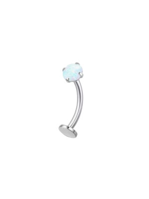 Floating Belly Ring (Blue Gem)