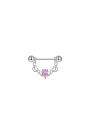 Fancy Pink Nipple Ring