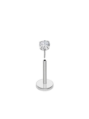 Flat Back Nose Ring 20G Titanium