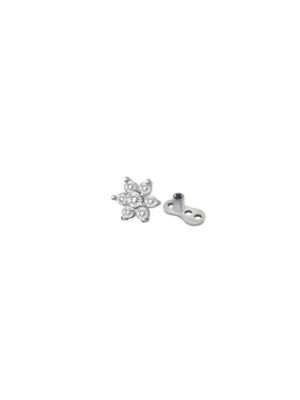 Micro Dermal Star Shape Ring