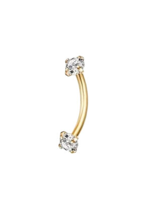 Gold Plated Eyebrow Ring